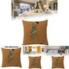 Animal Cartoon Zebra Linen Pillow Cover For Sofa Couch Decor 45x45cm