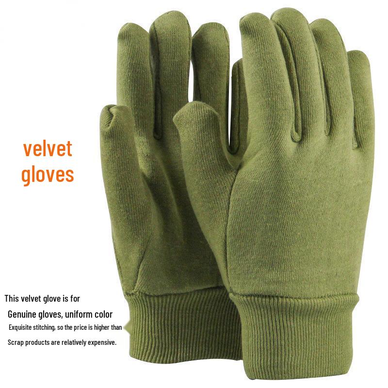 Thickened Fleece-Lined High-Temperature Work Safety Gloves