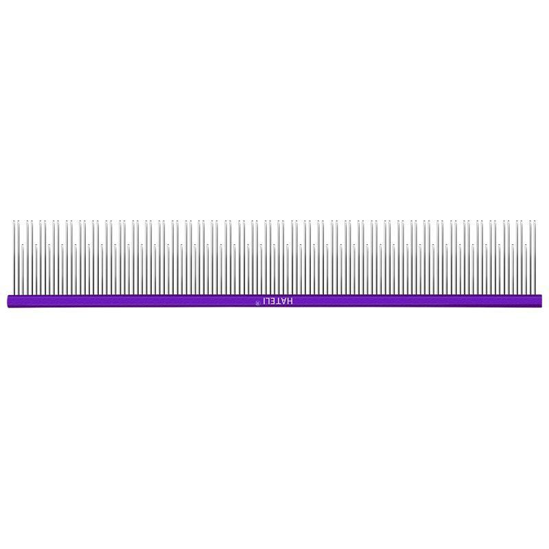 Professional Pet Grooming Comb Dogs Cats Stainless Steel Fine Teeth Detangling Straight With Ergonomic Handle