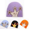 Fashionable Star Design Knit Cap With Fabric For Daily Outdoor Activities