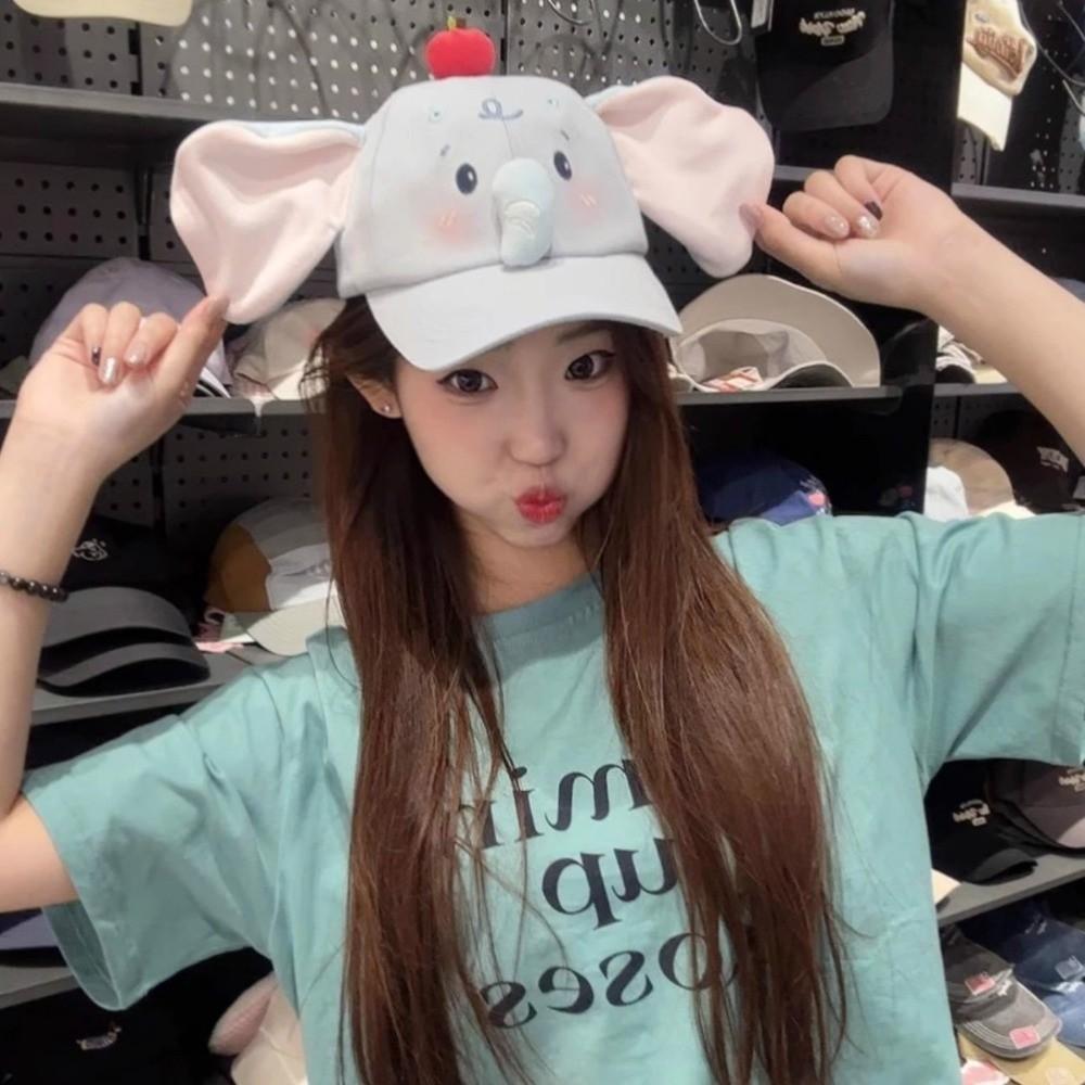 Y2k Peaked Cap Animals Sun Hat Cartoon Baseball Cap  Girls