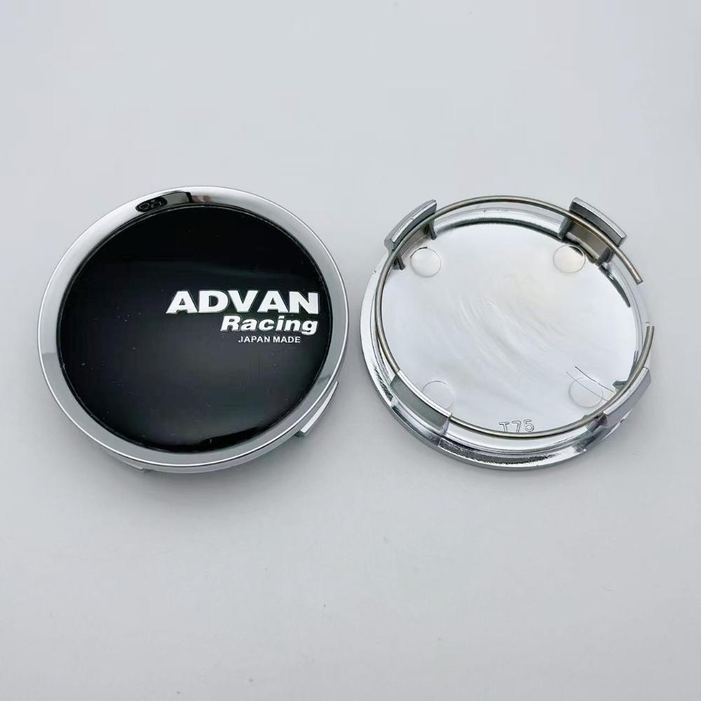 4pcs 74mm Advan Racing Logo Emblem Badge Car Wheel Center Caps Wheel Hub Dust Cover Rim Hubcaps Replace Styling Car Accessories