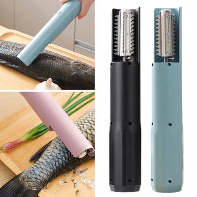 Cordless Electric Fish Scaler Rechargeable Stainless Steel Descaler Handheld Portable Coconut Grater Peeler Shredder Fish Prep Tool