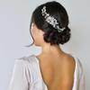 Flower Bridal Headpiece Jewelry Rhinestone Hairpin Fashion Toothed Insert Comb  Party