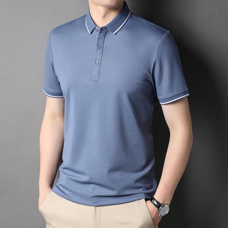 Летняя новая рубашка поло с короткими рукавами и узкими лацканами — фото 3