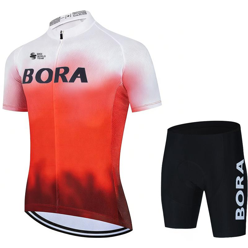 

Cycling Clothing Men s Mtb Male UCI BORA Bicycles Short Sleeves Bib Man Laser Cut Clothes Mountain Mens 2026 Summer Breathable Cycling Suit Set Asian size - 4XL