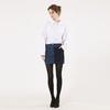 Bunderghost Asymmetrical Denim Color Block Mini Skirt