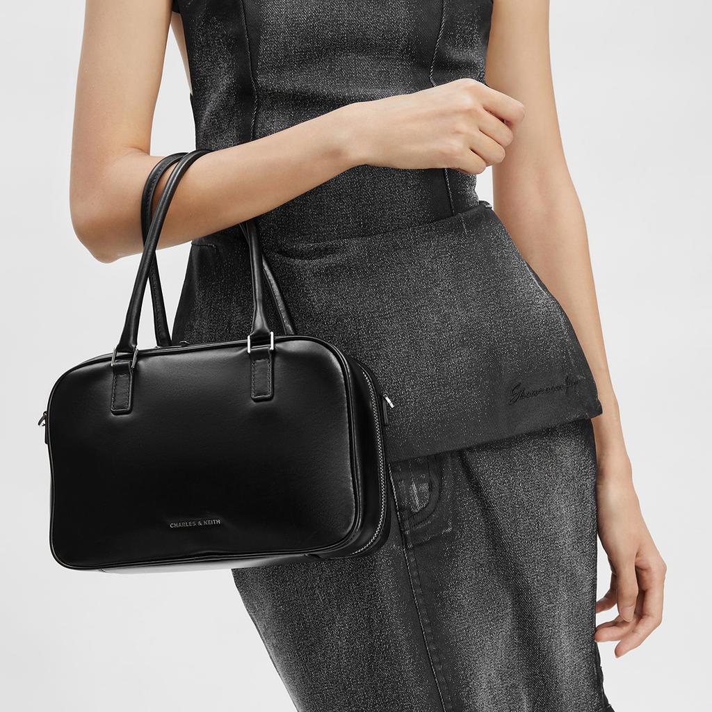 Charles & Keith Wide Strap Boston Bag Women Handbags Multiple-Colors CK2-30271398