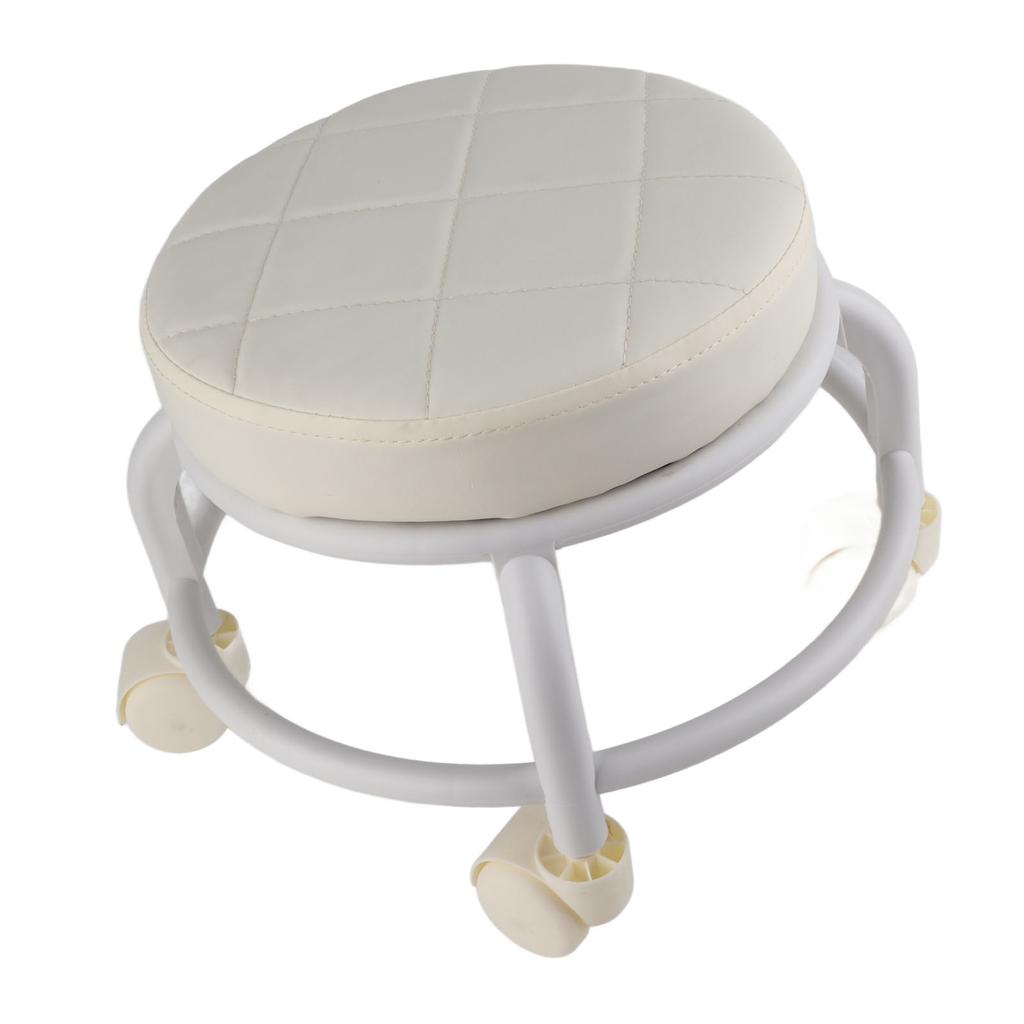 Tekerlekli Puf Yüksek Yoğunluklu Hafızalı Köpük Su Geçirmez Sessiz Tekerlekler Çift Katmanlı Ayak Dayama Taburesi için