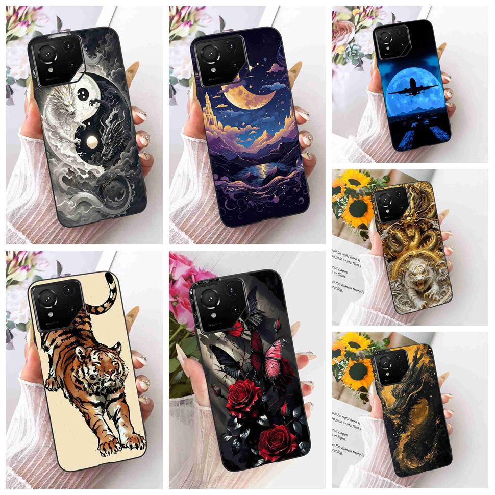 For Asus ROG Phone 9 5G Case Popular Pattern Painting Silicone TPU Black Cover For Asus ROG Phone 9Pro 9 PRO 5G Phone Cases Capa