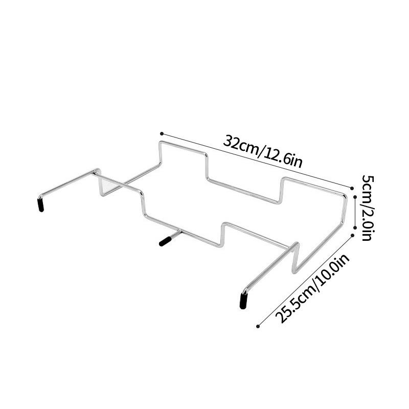 Outdoor Picnic Trash Bag Holder Camping Supplies Foldable Stainless Steel Camping Shelf Kitchen Trash Organizer Rack