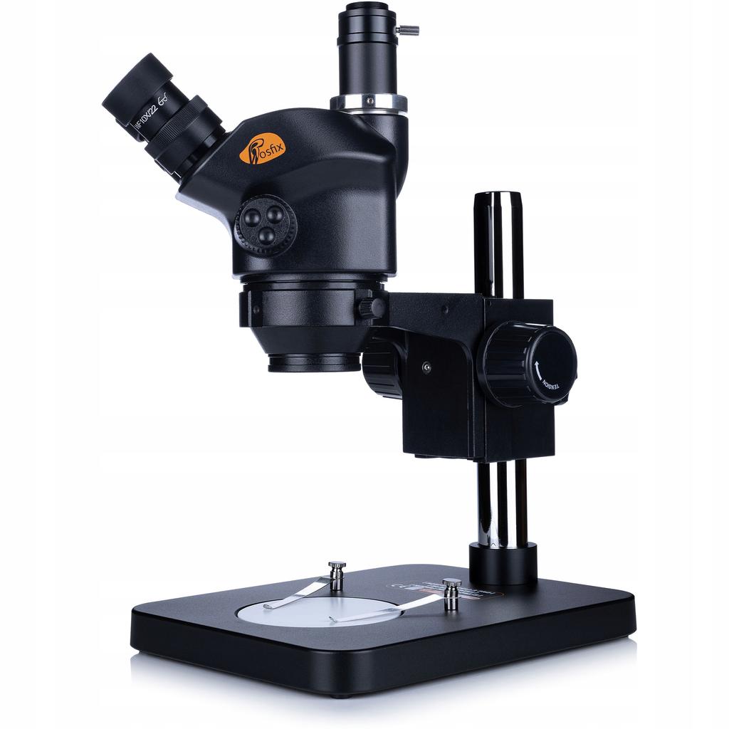 Rosfix Mikroskop Trinokularowy 7–45x Z Kamerą 16MP 4K I Oświetleniem LED 56 – Zoom Optyczny | C-Mount | Inspekcja PCB | Serwis SMT