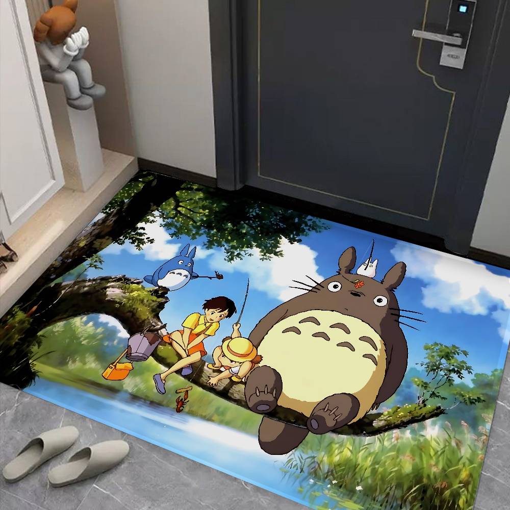 Cartoon T-Totoro Entrance Door Mat Nordic Style Bedroom Living Room Doormat Home Balcony Anti-Slip Modern Home Decor