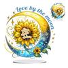 2D Flat Sunflower DIY Table Top Diamond Painting Ornament Kits Desktop Diamond Art Kits 5D DIY Diamond Art Tabletop Decorations