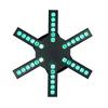 120W RGB LED Stage Light Six Arm Beam Disco Party Effect Light DMX Sound Control For Bar Wedding Show