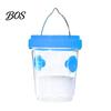 Ungiftiger Fluginsektenfänger Outdoor Solar Wespenfalle, Hängender Wasserdichter Hornissenfalle Eimer, Wiederverwendbare Gelbwesten Garten Schädlinge mit LED-Licht, für