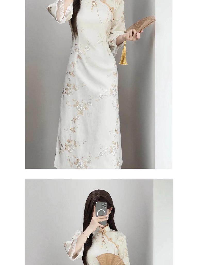 New Summer Qipao Dress: Retro Chinese Style for Young, Everyday Elegance
