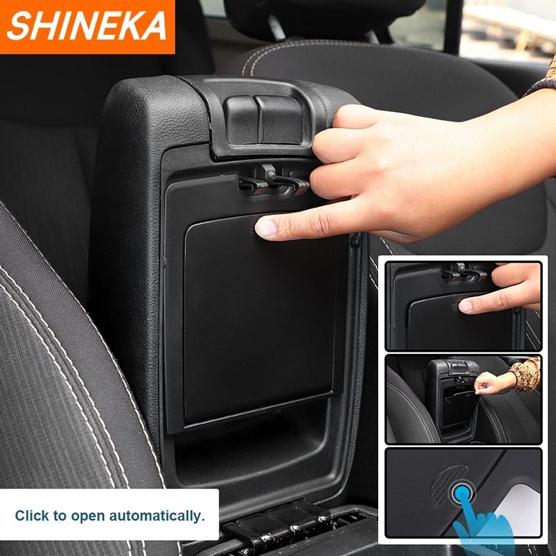 SHINEKA Car Center Console Armrest Box Storage Box for Jeep Wrangler JK 2011 2012 2013 2014 2015 2016 2017 Interior Accessories