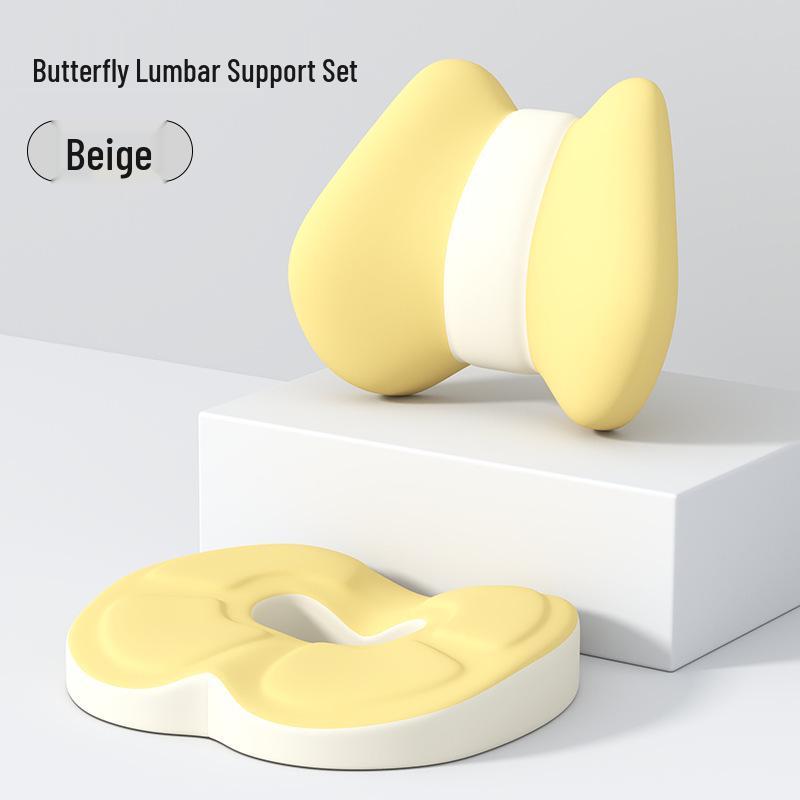 Thickened Memory Foam Seat Cushion: Breathable, Ergonomic Lumbar Support for Long Sitting