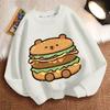 Children's Fashion Capibara Hoodies for Autumn and Winter, Loose Long-sleeved Round-neck Hoodies for Boys and Girls