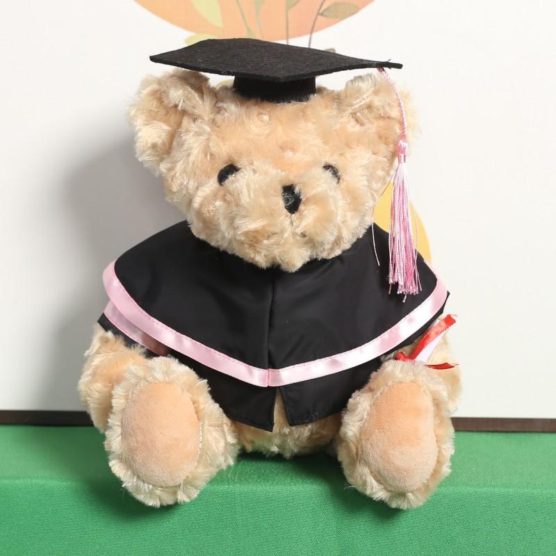 Cute Doctoral Bear Graduation Bear Doll Plush Toy Hat Doctoral Bear Doll Bachelor Bear