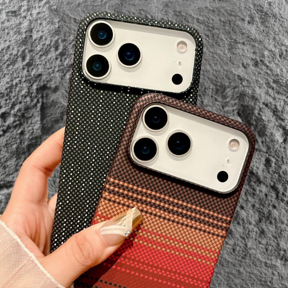 Matte Carbon Fibre forMagsafe Case foriPhone 17 Air 16 15 14 Plus 13 12 Pro Max 17Pro Wireless Charge Skin Glossy Armor Cover