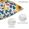 Sunflower Flower Florals Square Pillowcase Cushion Cover Pillow Case Throw Pillow Cover for Home Sofa Living Room