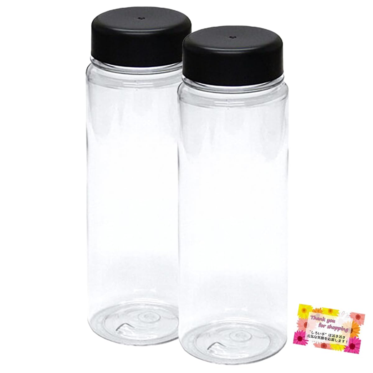 

of light and unbreakable Drink Bottle 500 Hot and Cold Dishwasher 530ml of [Made PET] Plain, Use, Safe, Lunch, Leisure, Outdoor, 6.5×19.6cm [Set 2]