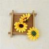 200 Pcs Yellow Artificial Flower Heads Mini Fake Sunflower Craft Floral Embellishments for Wreaths Wedding Home Decor