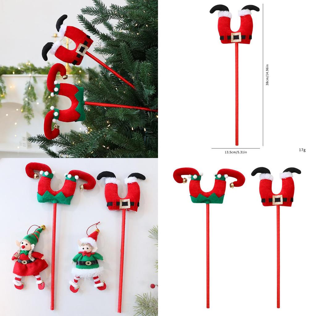 Christmas Elf Leg Decor With Fabric Material For Holiday Tree Ornaments