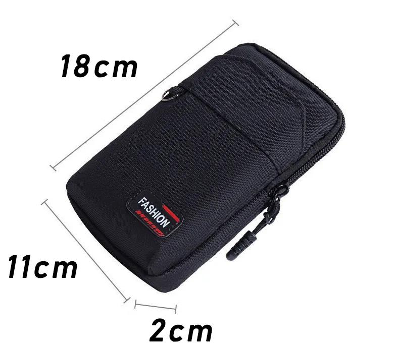 Double Layer Nylon Waist Bag Outdoor Waist Fanny Pack Men Phone Pouch Camping Hunting Waist Bag Purses Belt Bag