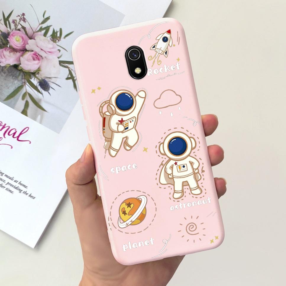 Cover For Xiaomi Redmi 8A Case Cartoon Dinosaur Astronaut Soft Silicone Cover For Xiaomi Redmi8A 8 A 8a 6.22" Phone Case Fundas