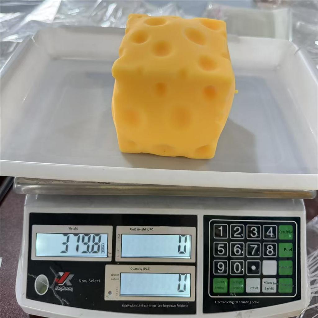 Large 6Cm7Cm10Cm Cheese Pinch Music Decompression Artifact Food Play Vent Decompression Toy
