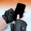 2000mah Rechargeable Electric Heating Gloves Winter Half Finge Hand Warmer Motorcycle Cycling Mittens Heated Gloves For Skiing