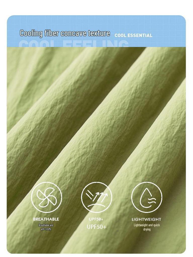2025 Spring/Summer Sun Protection Clothing - Antibacterial Yarn with Reflective Nylon & YKK Zipper