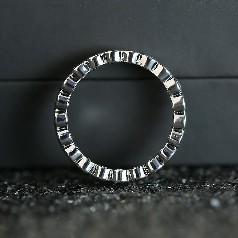 New Fashion Casual Round Ring with Cubic Zirconia Popular Accessories Wholesale Beautiful Channel Setting Fashion Jewelry