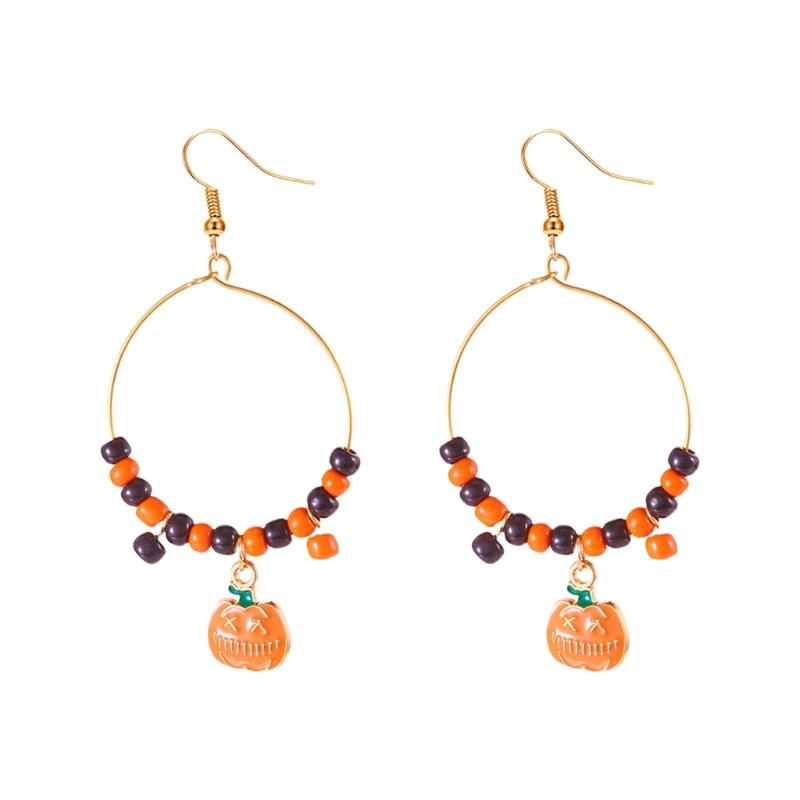 Elegant Black Spiders Bat Drop Earrings Lightweight Zinc Alloy Goth Style Halloween Costume Jewelry Party Ear Accessories