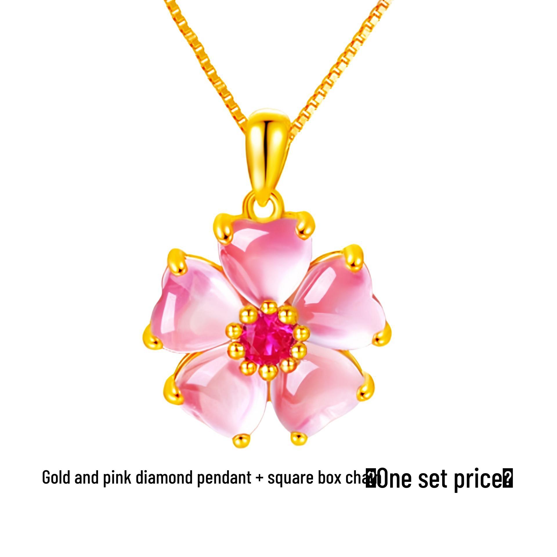 

Подвеска из розового кварца в форме сердца с персиковыми цветами и розовыми бриллиантами