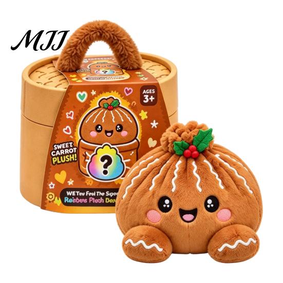 Office Desk Stress Relievers Giant Dumpling Plush Pillow, Cute Stuffed Steamed Bun Toy, Soft Unique Gifts for Friends Family Food Decompression Fidget