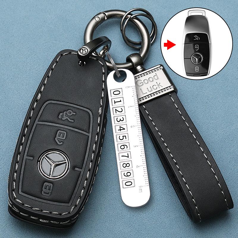 Premium Key Case for Mercedes E300L, C260, GLC, C200, A-Class, S-Class