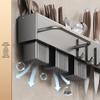 Wall-Mounted Knife & Utensil Holder with Punch-Free Multi-Functional Storage Rack
