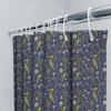Floral Shower Curtain Botanical Nature Flowers Plants Pattern Bathroom Decor Vintage Farmhouse Rustic Home Textile Washable