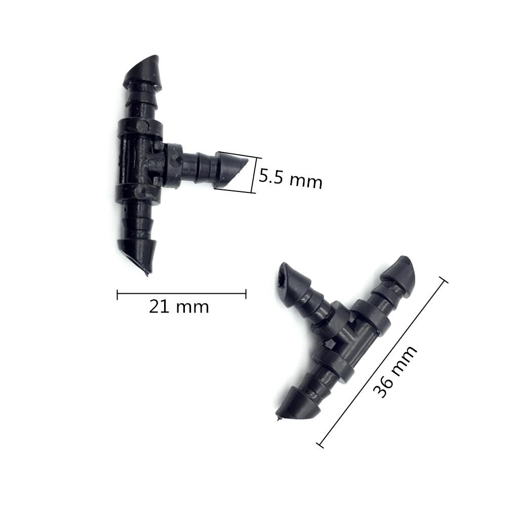 Twenty Pieces Barbed Four/7Mm Hose Tee Cross Connector Elbow Connectors Straight Connector Garden Irrigation Fish Tank Aquarium Hose Joint