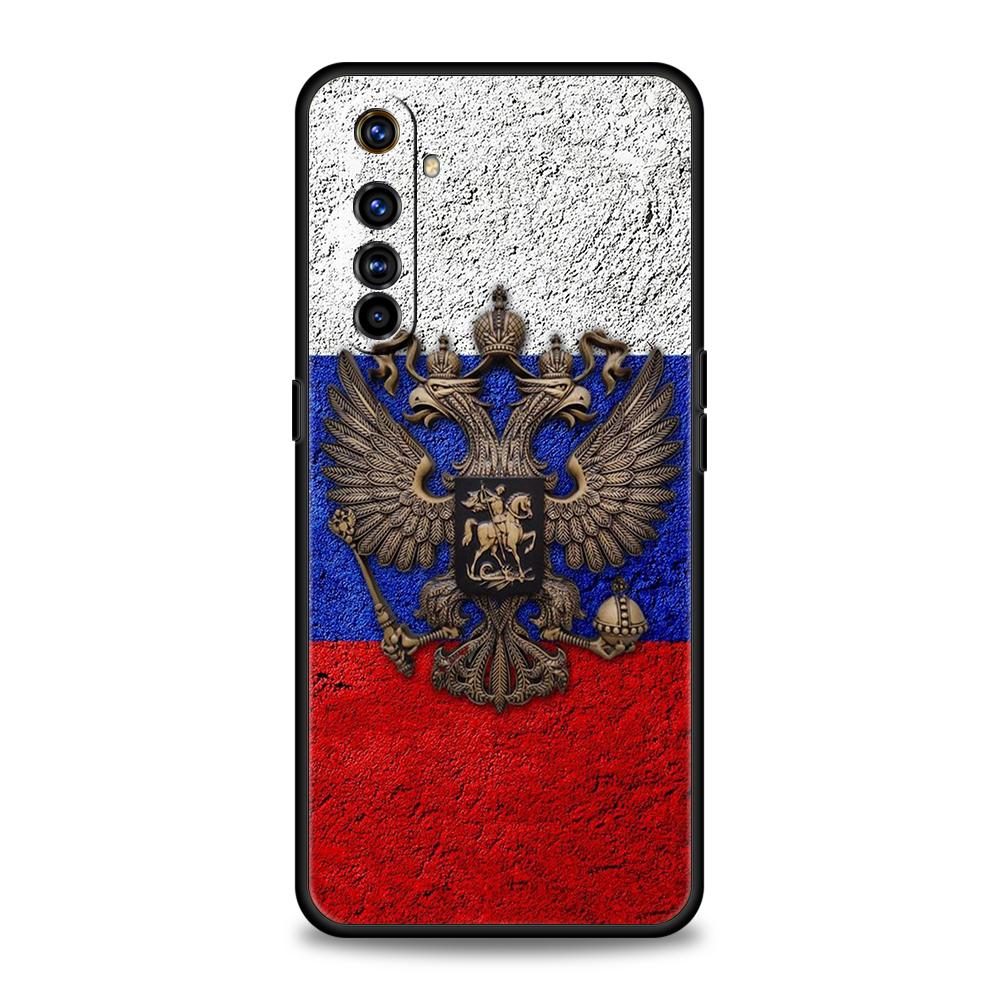 

Russia Russian Flags Phone Case for Realme 8 9 Pro Plus 8i 9i 6 7 GT2 C21 C25 C3 C11 11 Pro 5G Plus Shockproof Silicone Shell Realme C11
