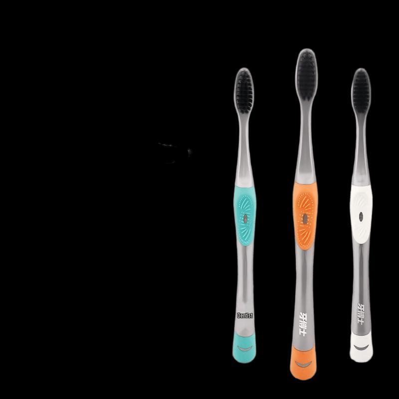 Dr. Dental Charcoal Soft Bristle Toothbrush Family Pack
