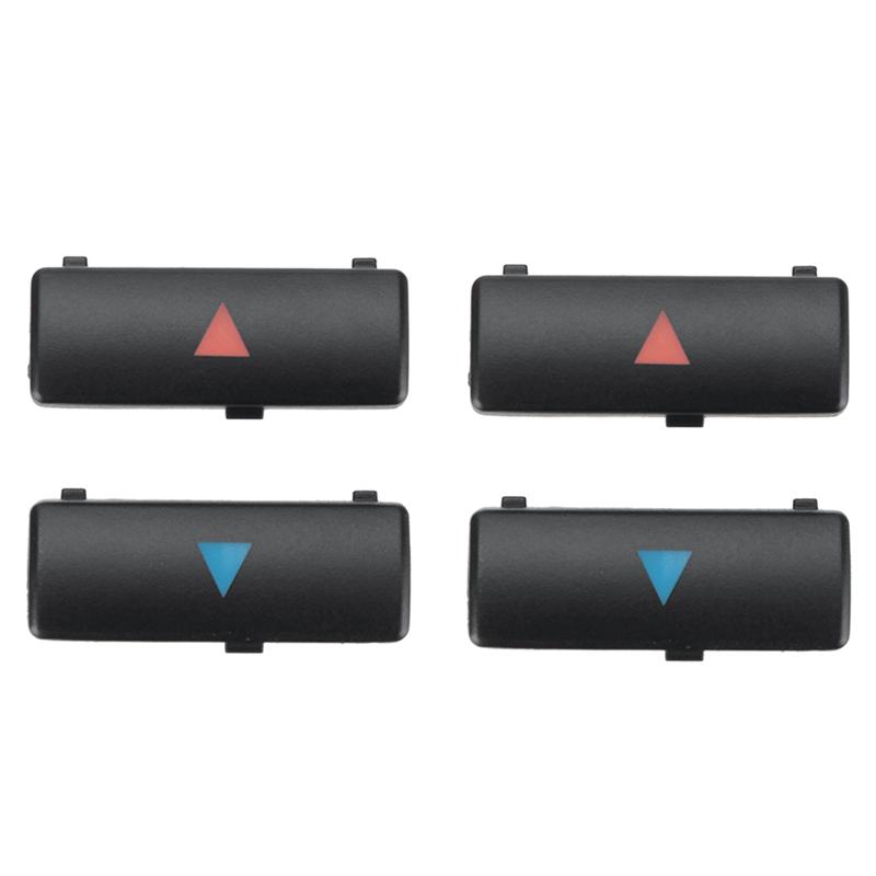 

4Pcs Car Air Conditioner A / C Temperature Control Panel Switch Button Key Cover For BMW X5 E39 E53 525I 530I 540I M5 (black,NONE) чорний