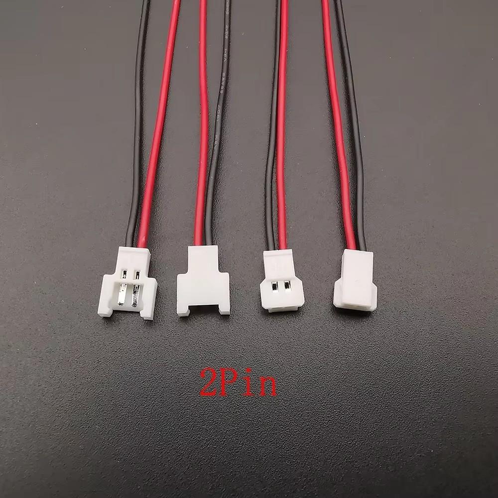10PCS Male Female Micro Connector Cables Prewired MX 2.0 Male Female Connectors Stable Signal Transmission 2P/3P/4P