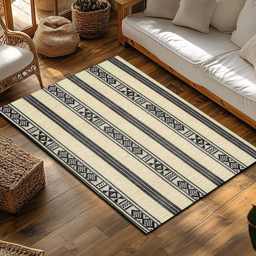 Area Rug Vintage Persian Style Non Slip Washable Floor Mat Living Room Bedroom Decor Home Accent Carpet Bohemian Chic Modern Far