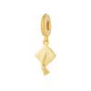 Gold Plated Sparking HeartFlower Charm Beads Pendant Fit Original Copper Bracelet Necklace Beads For Diy Jewelry Women Gift