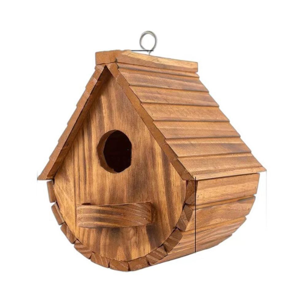 

Wooden Bird Nest Minimalist Bird House Bird Raising Tool Bird Feeder Squirrel